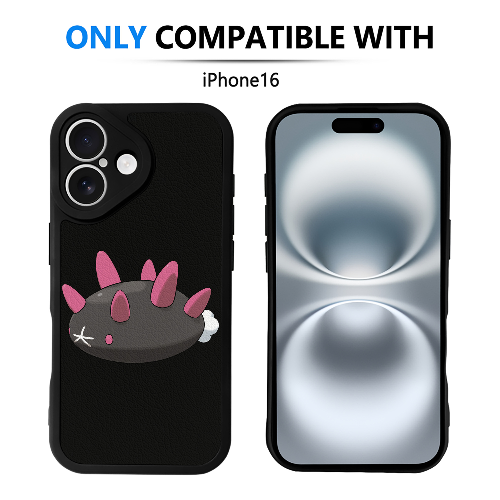 （画像用） ポケットモンスター Pokémon 【iPhone 16シリーズ対応】シリコンスマホケース（レザー調） 材質：シリコン